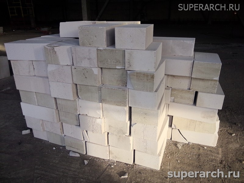 Размеры блоков газосиликата